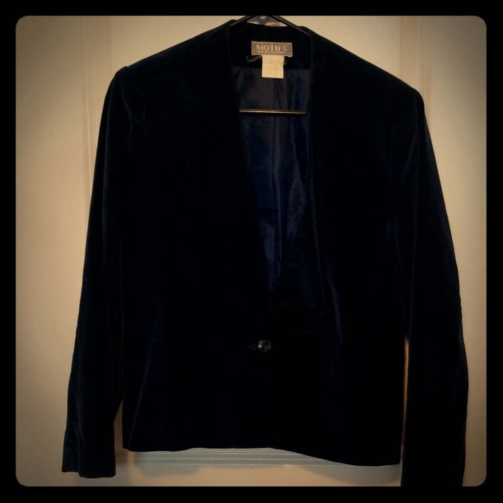 Blue soft blazer